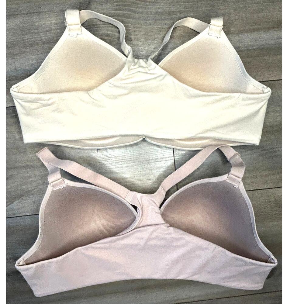 Soma Endbliss Front Close Racerback Bra Lot of 2 Cream Beige 36D - Picture 4 of 10